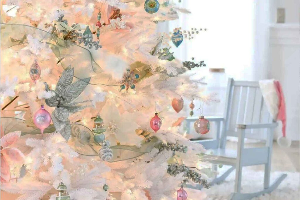 white christmas tree ideasv