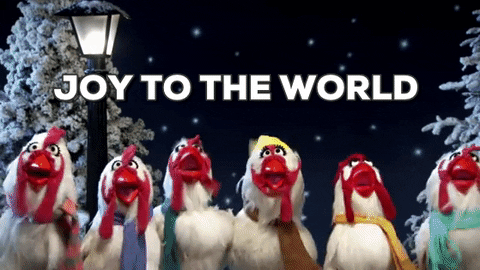 christmas chickens singing